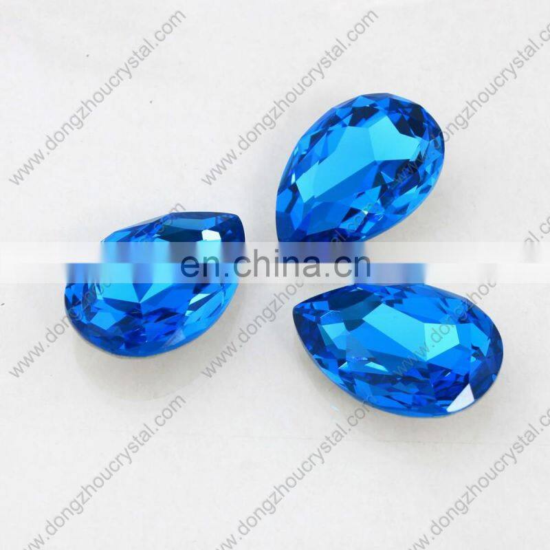 full colors mix sizes color tear drop fancy pointback glass rhinestones
