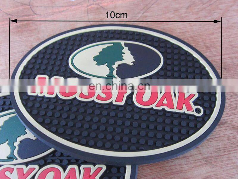 Custom design heat-resistant pvc coaster for beverage coffee