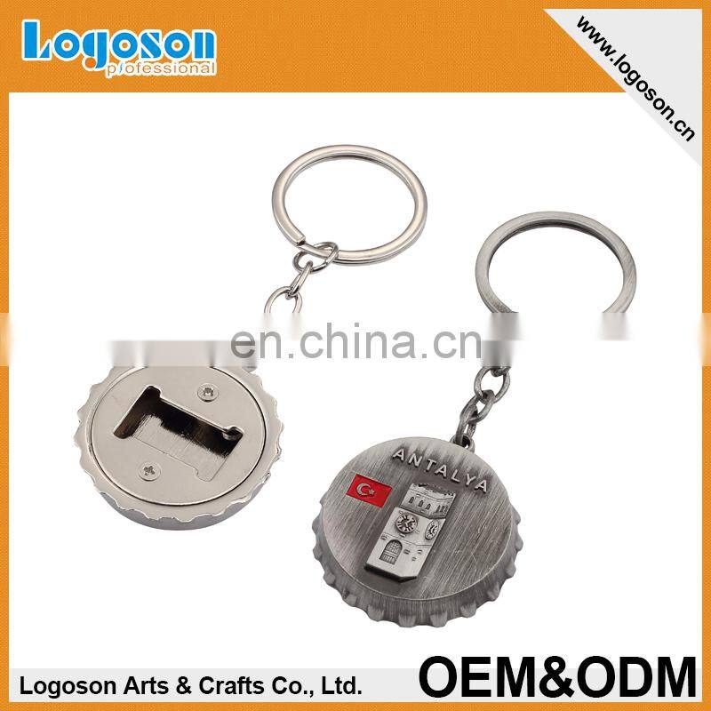 Professional Manufacturers Custom Made Paris Souvenir Leather Keychain
