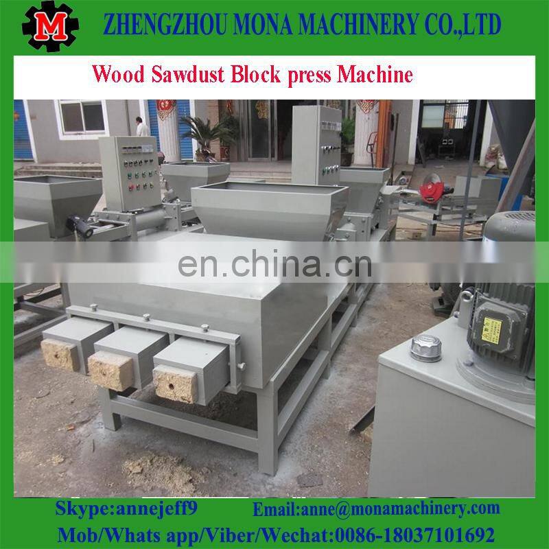 Sawdust recycling wood pallet foot making machine/wood pallet block hot press making machine for sale