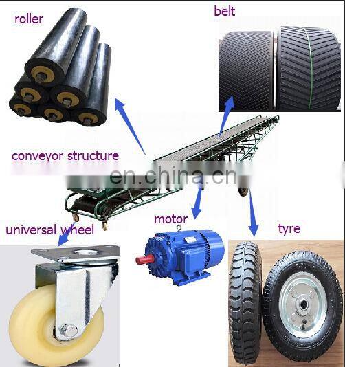 belt conveyor for 40kg rice bags loading