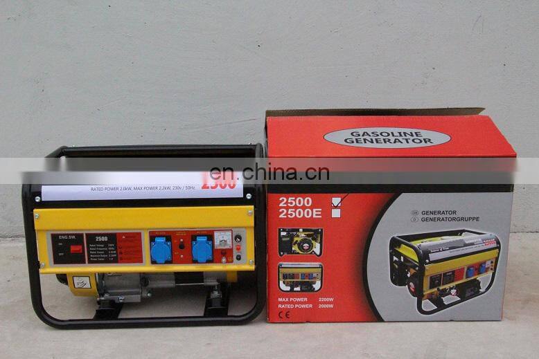 Portable 6.5hp Gasoline Generator 2500