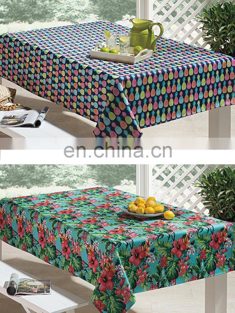 Chinese reliable products jacquard waterproof green dining party hotel cheap table clothes rectangular table cloth wedding