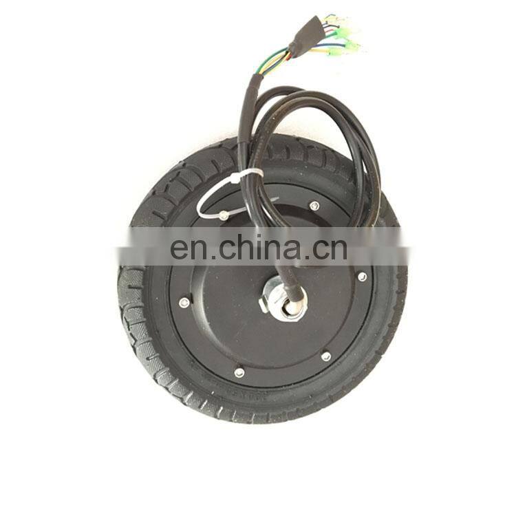DC brushless gearless single shaft 8 inch 24V 36V 48V  hub motor wheel