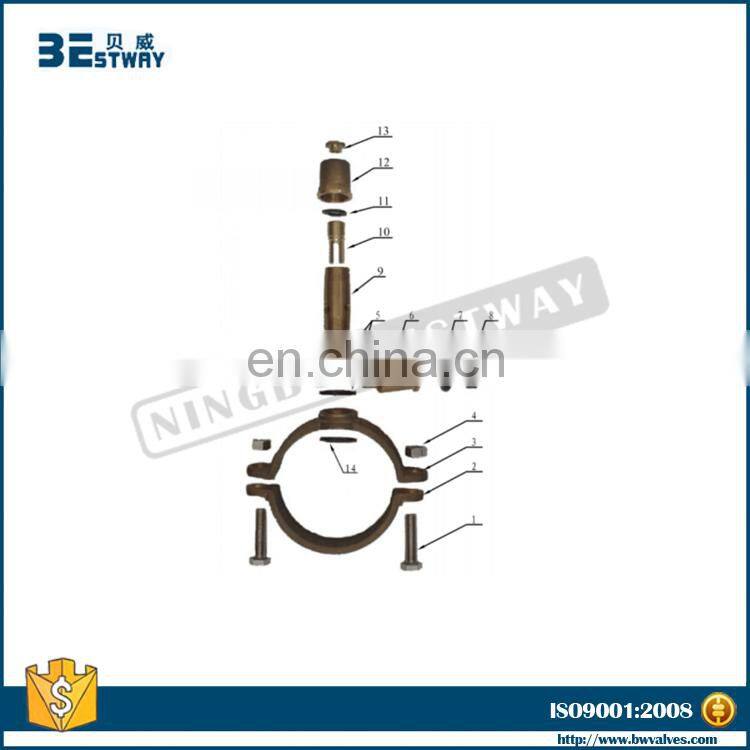 Gunmetal Saddles Bronze Ferrule Straps for pe pipe