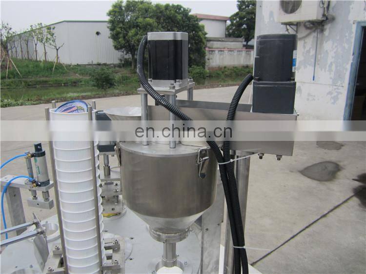 Automatic liquid cup water cup rotary filling and sealing machine