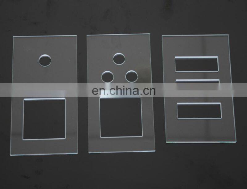CNC processed glass / Grooved glass with EN12150 certificate