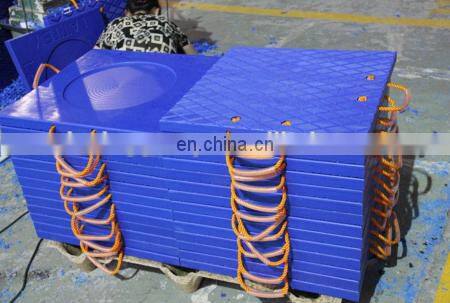 Weight Load (per pad) 50 tons round Crane lift outrigger pads