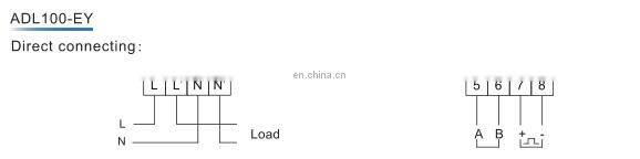 Single Phase Prepaid Din Rail multi-function Energy Meter