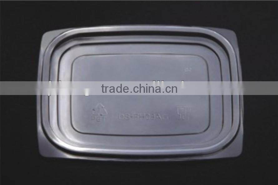 Clear PET salad box, disposable plastic food container, take away food package container, plastic vegetable cup