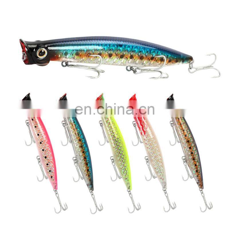 11cm 13.5g Hard Plastic Fancy Colorful Paint Freshwater Saltwater Casting Popper Bait