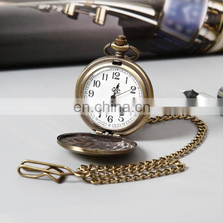 GOHUOS Men quartz analog vintage fashionable charm pocket watch wrist old watches