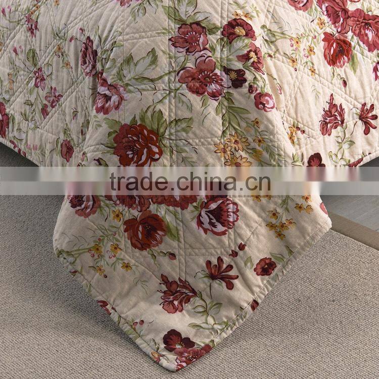 diamond quilting linen cotton quilt