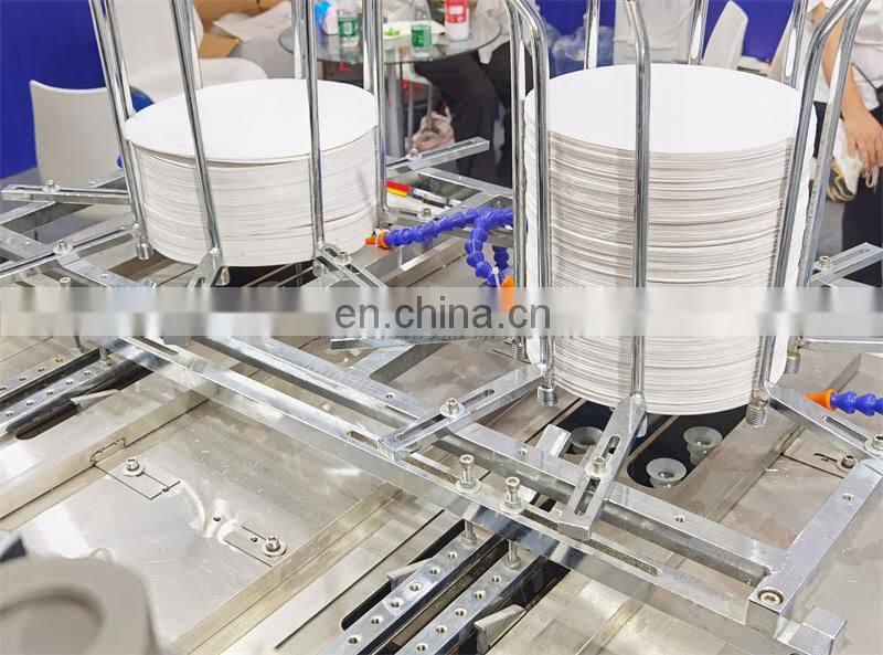 PP600H Automatic Aluminum foil laminated food paper plate making machine, birthday party cake dish tray manufacturing equipment