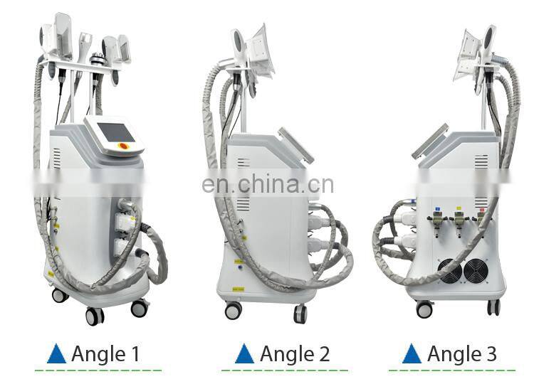 CE approved cool tech 3 cryo handles double chin removal body shaping slimming machine