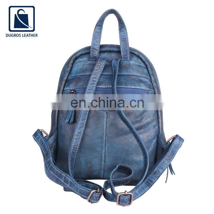 Exclusive Range of Latest Arrival Premium Quality Wholesale Genuine Leather Women Backpack Bag from Indian Supplier