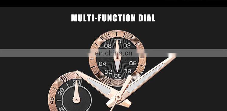 Sinobi Cool Chronograph Watch For Man Full Steel Band Wristwatch China Supplier Original Designer Reloj S9720G