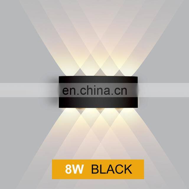 LED Wall Lamp Outdoor Waterproof Garden Lighting Aluminum Indoor Bedroom Living Room Stairs Wall Light