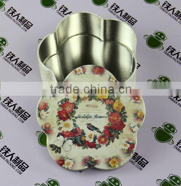 Metal packing candle tin