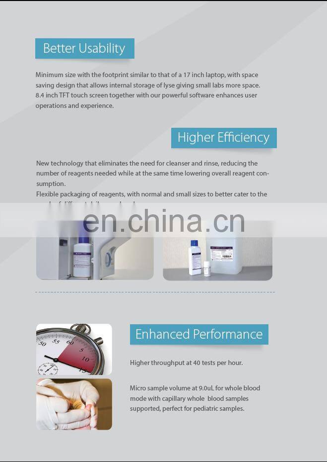 Mindray Auto hematology analyzer mindray bc-20s with wifi port for medical laboratory equipment BC-20S