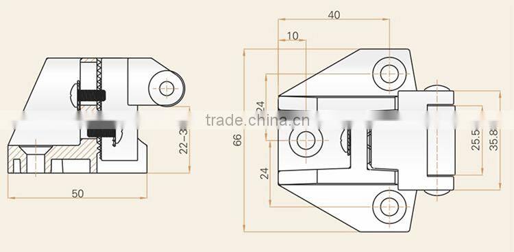 2015 FEILEI TA203-1 hardware adjustable door handle with lock