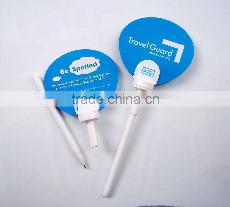 wholesale pen fan children pen for school, stock cute funny creative ball pen for kids