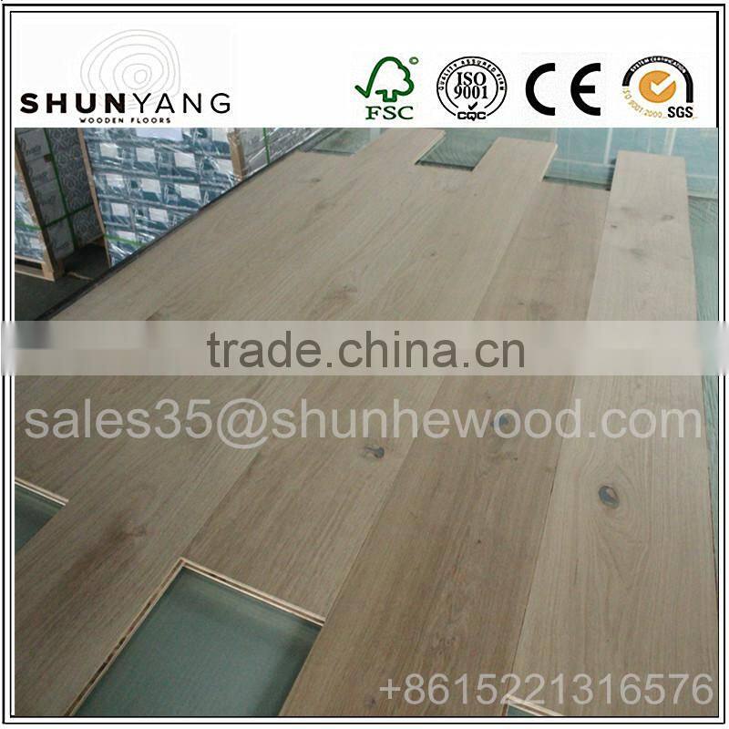 Unfinished European Oak Engineered Wood Flooring