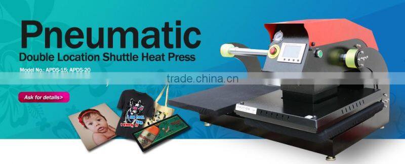 Hot Selling Air Pressed Double Location Pneumatic Heat Press Transfer Machine