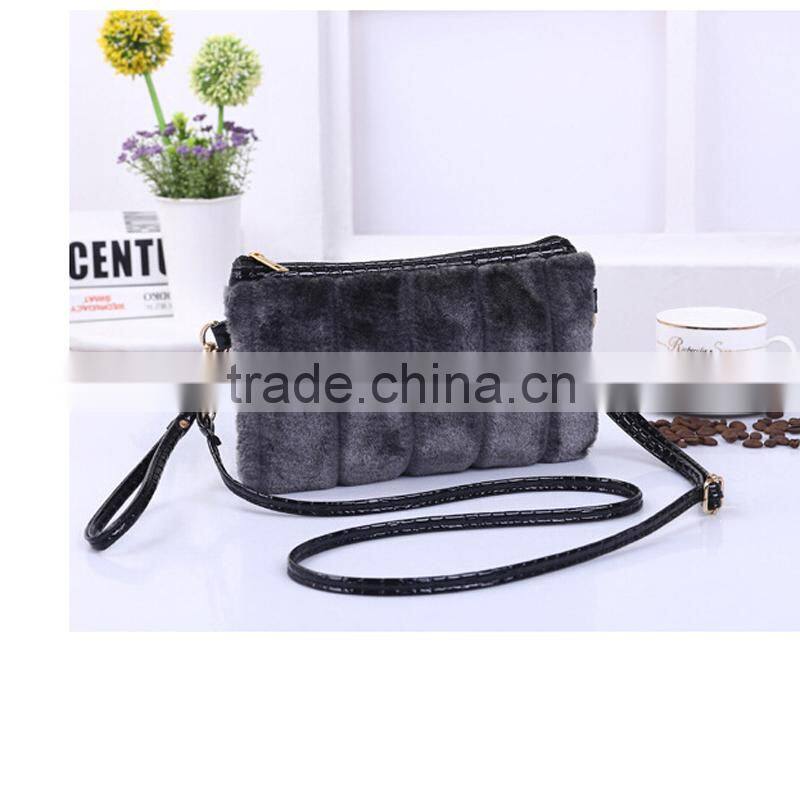 Imitation rabbit fur lady handbags small women casual cony bags handbag cheap designer handbags