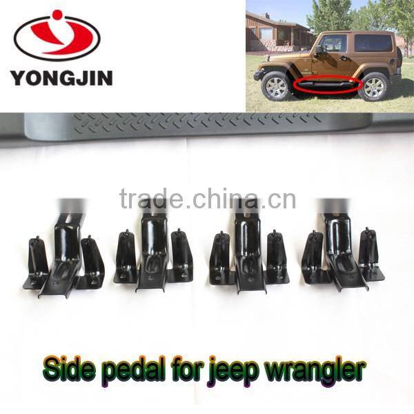 Car accessories black abs side step for jeep wrangler