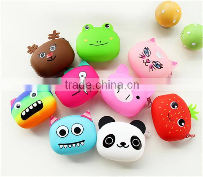 jelly coin pochi silicone purse with zipper