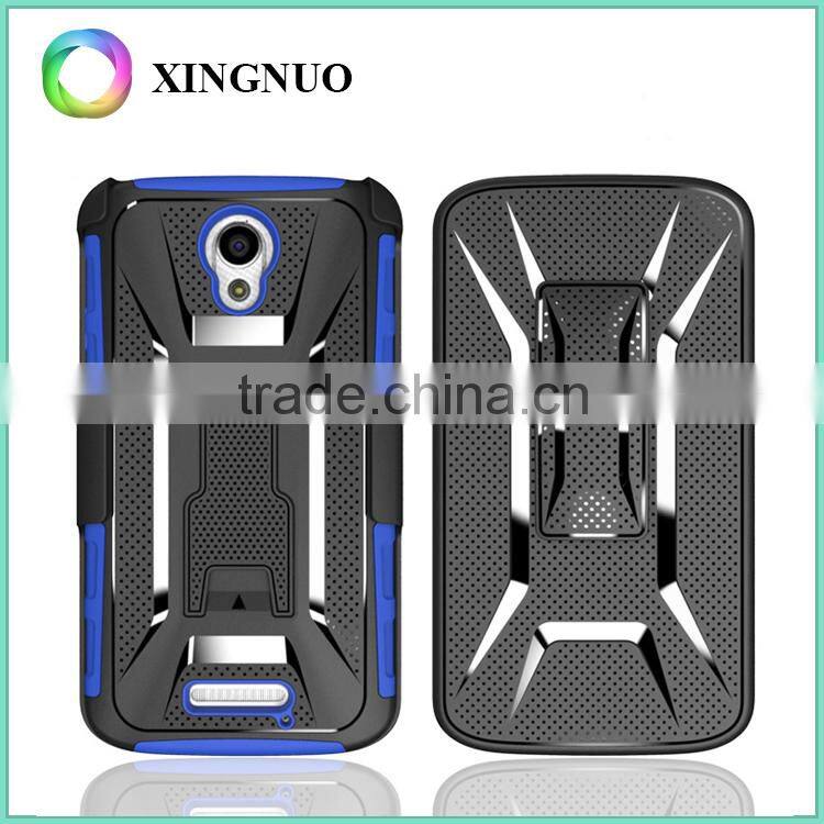 Rugged Armor Holster Case Cover Case for Moto X3 With Kickstand and Locking Belt Swivel Clip