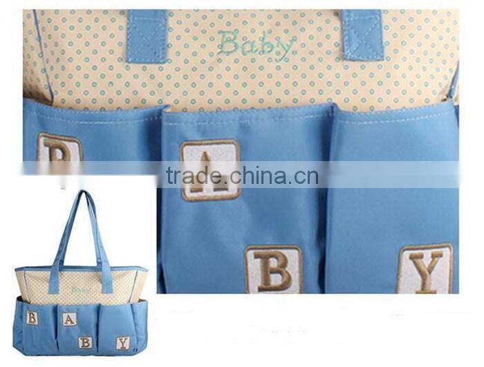 Wholesale tote one shoulder mommy baby bag diaper bag