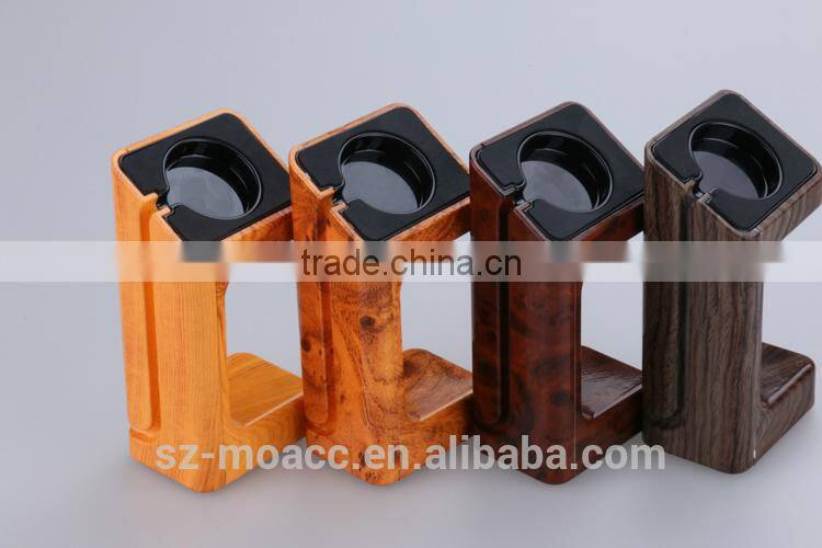 2015 New products Wood grain plastic Charging Stand for Apple Watch