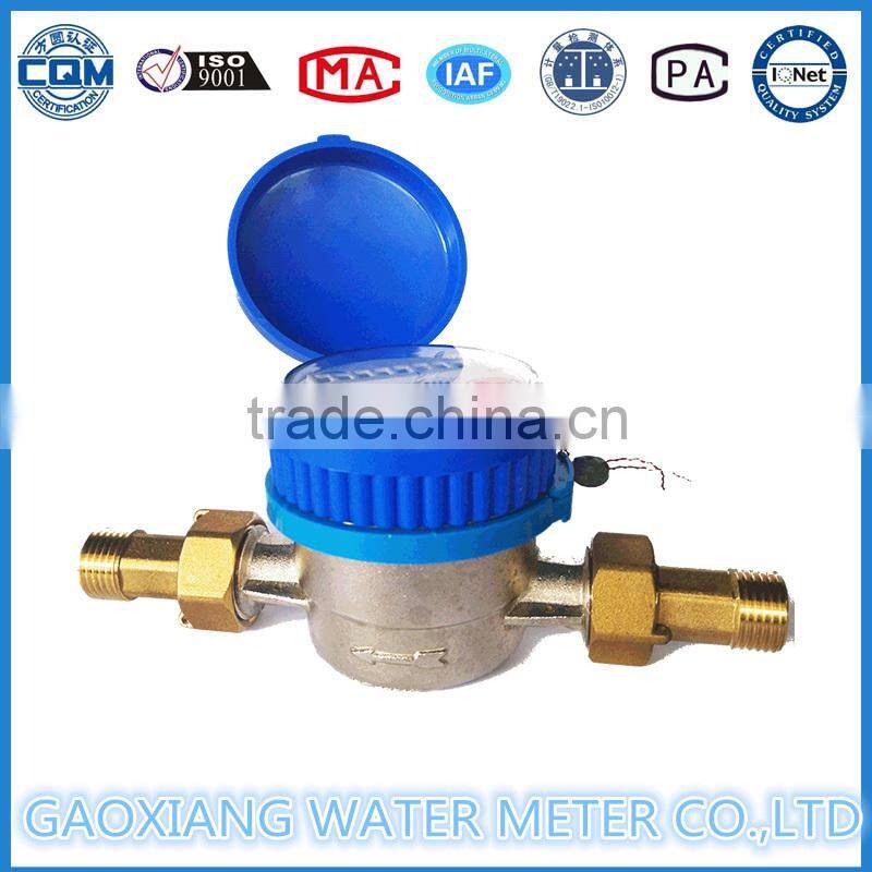 Plastic body single jet wet/cold water meter ( 1/2" to 1")