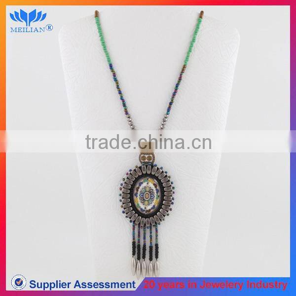 Tassel necklace pendant bead beaded fringe turkish