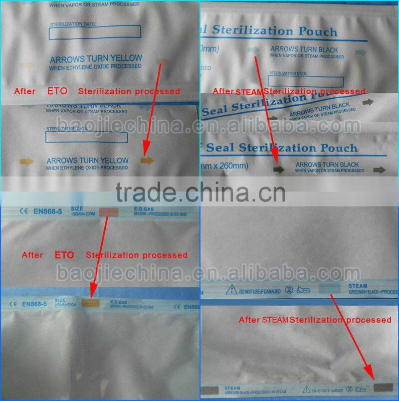 Medical Supplies Autoclave Sterilized Paper Pouch gusset
