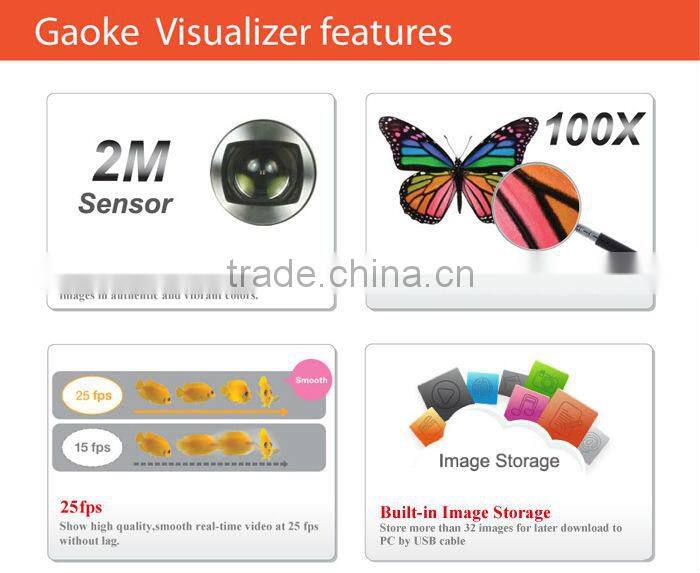 5-Megapixel Visual Presenter is the ideal tool for presentations, image capturing and video recording. With visual presenter