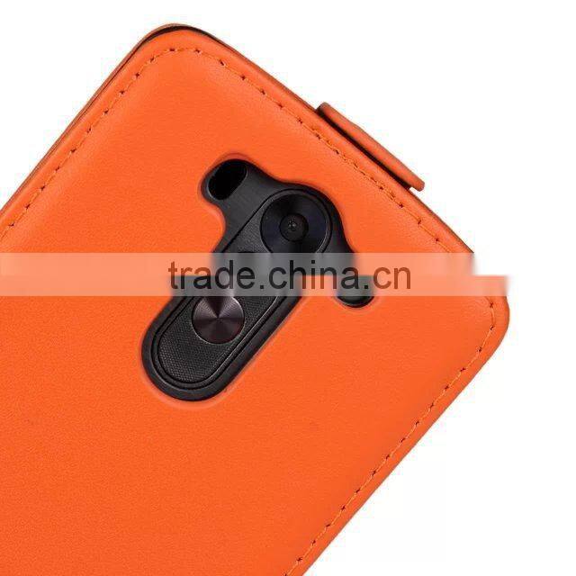 Genuine Leather Case for LG G3 Mini Flip Cover Case