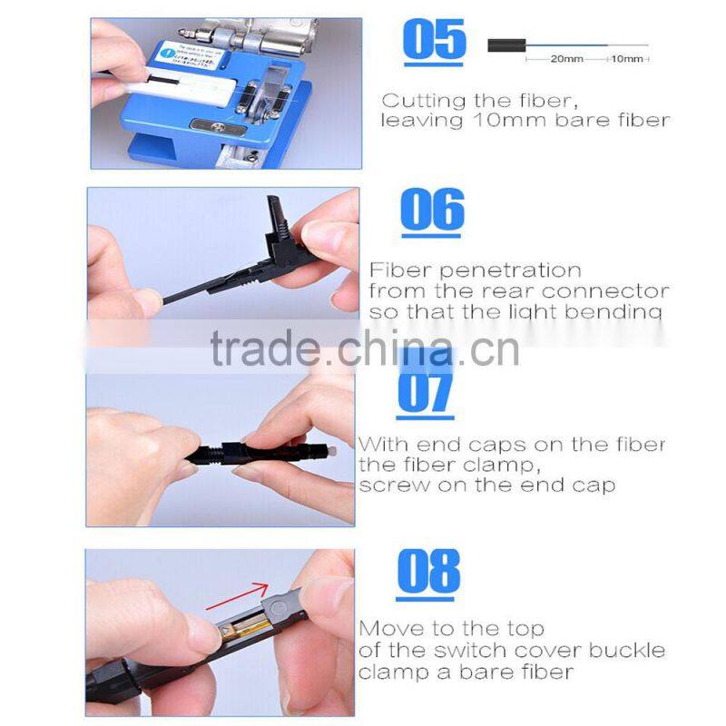 FTTH SC/PC Optical fiber patch cable waterproof fiber optic fast connector