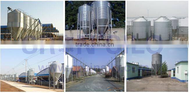 All-round safety Hot galvanized steel feed bin