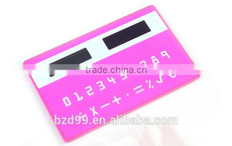 Promotional Gift Solar Power and Card Shape Mini Scientific Calculator / Electronic Gift Logo Custom Printed OEM Manufacturer