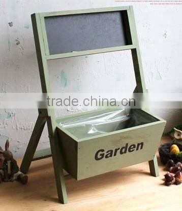 MHOME wood lavender basket with blackboard