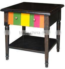 Brown Chinese wood antique furniture tea table