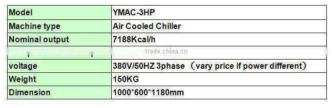 Water cooled chiller / industry water cooling chiller / water cooled chiller system YMWC-3HP