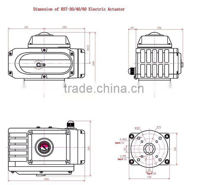 KST-B On Off Type Electric Actuator from China Supplier