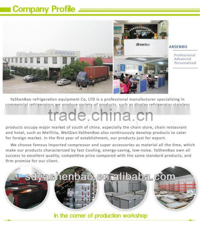 2000L Three Doors Stainless Steel Commercial Refrigerator in Hotel/Restaurant/Cafeteria Kitchen