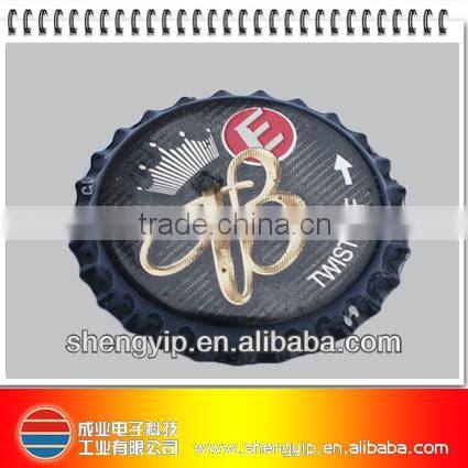 mini round plastic shining badges