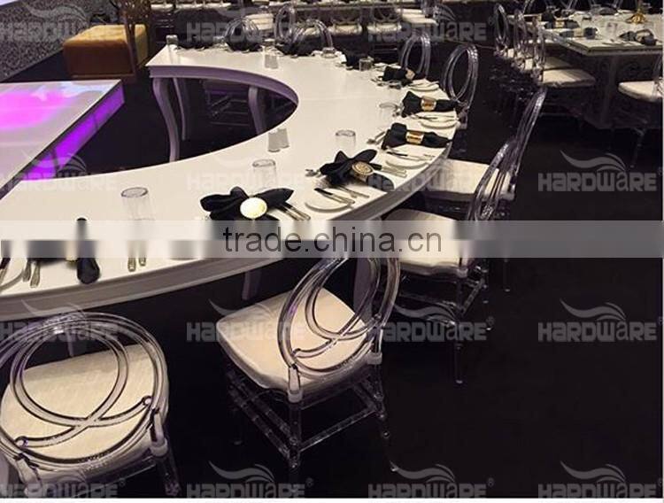 special new kinds of banquet chair crystal clear cross back chair