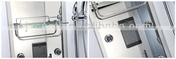 2014 Elegant ABS and 5MM Tempered Glass Shower Room with Hydro Massage Back Jets And Comfortable Seats for 2 Person JS-519